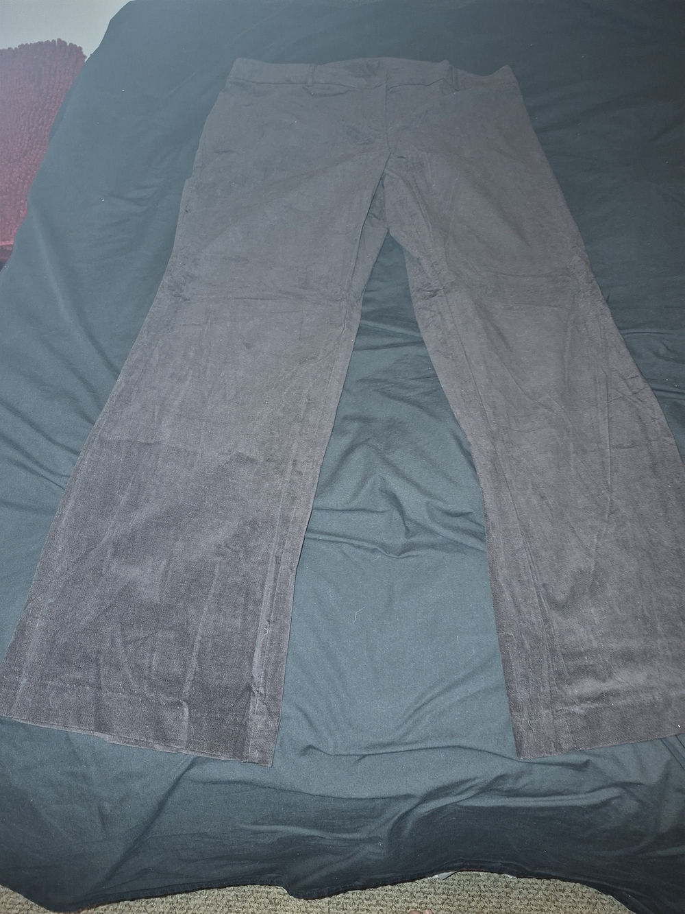 New York & Company Brown Suede Dress Pants - 18